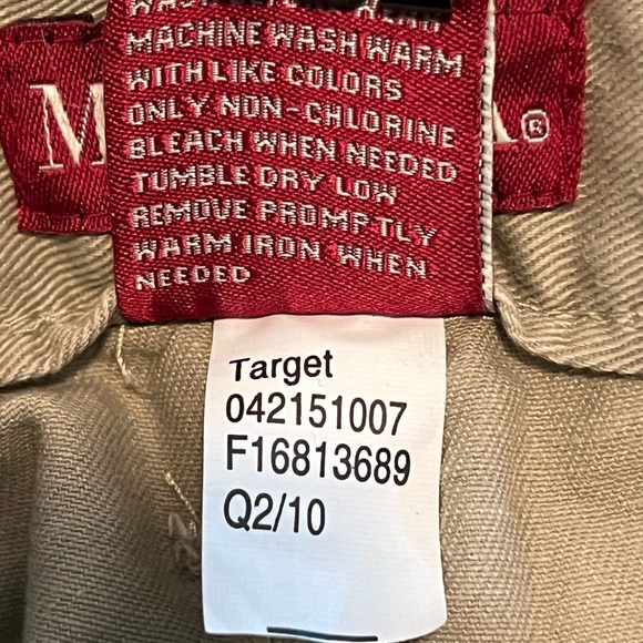 Merona Flat Front Khaki Shorts 42w - Picture 7 of 8